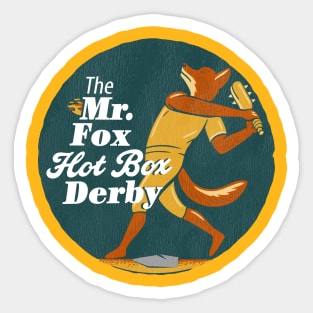 Mr. Fox Hot Box Derby Sticker